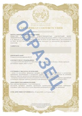 Образец Сертификат СТО 01.064.00220722.2-2020 Анна Сертификат СТО 01.064.00220722.2-2020 