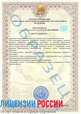 Образец сертификата соответствия (приложение) Анна Сертификат ISO 27001
